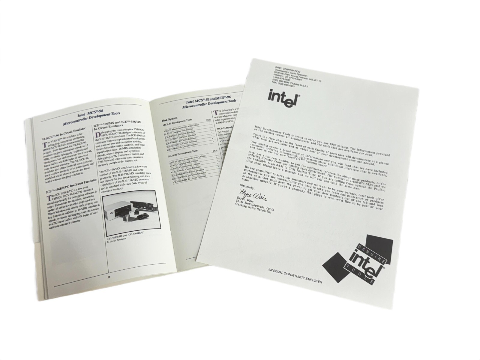 VTG Original Intel Winter 1991 / 1992 Development Tools Catalog Plus More!!