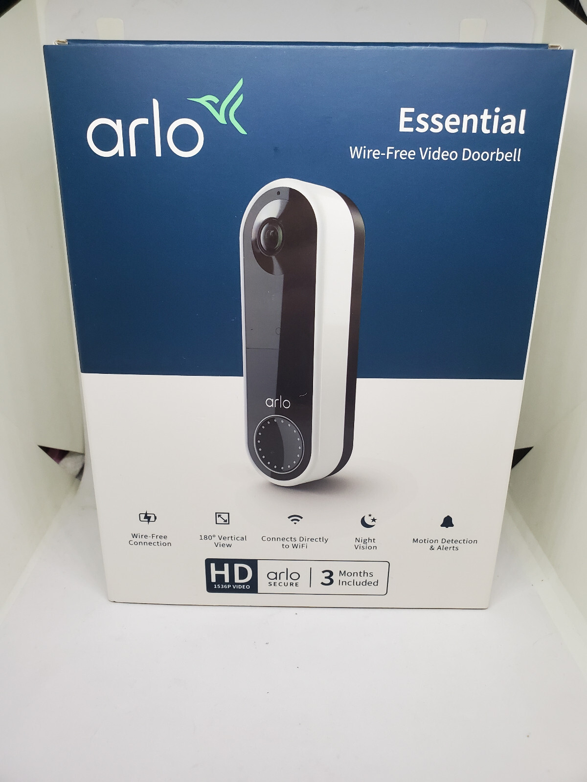 Arlo Essential Wire-Free Smart Video Doorbell AVD2001-100NAS