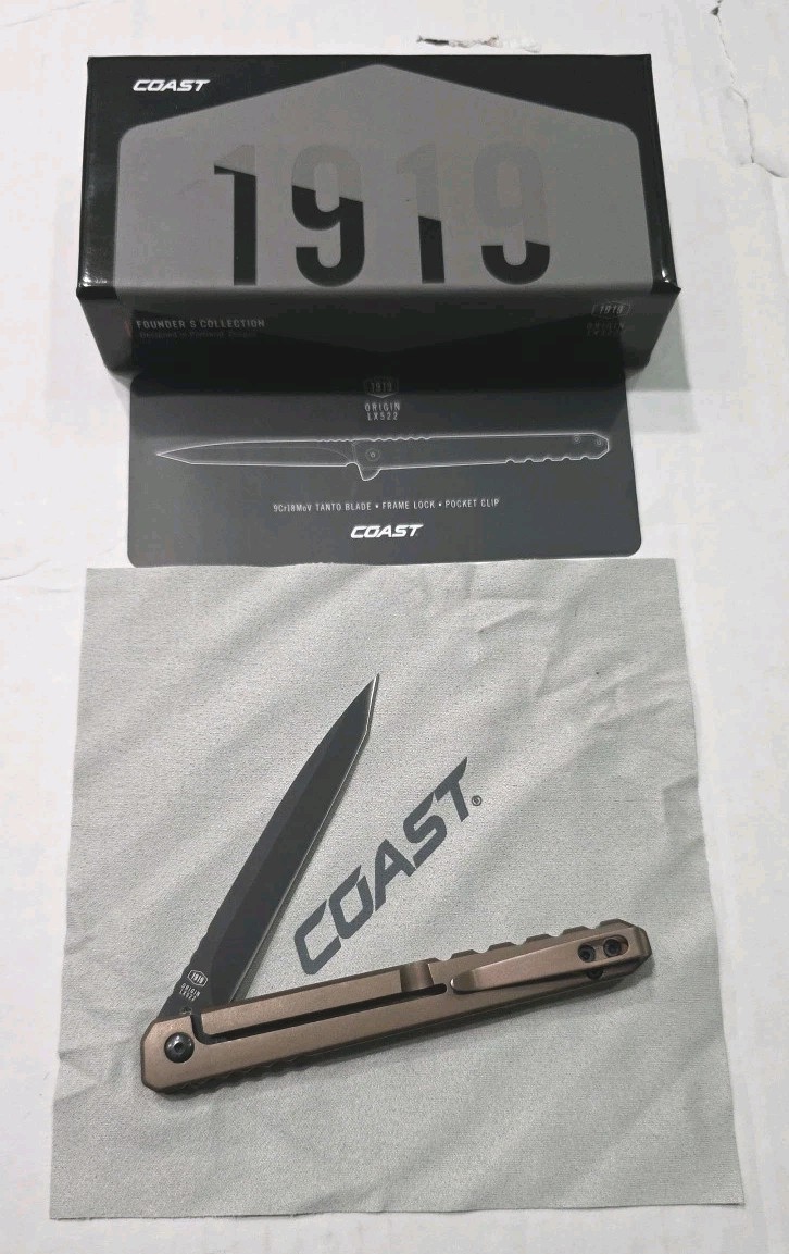 COAST 1919 Founder's Collection LX522, Gentleman's EDC Folding Knife - NEW/RARE