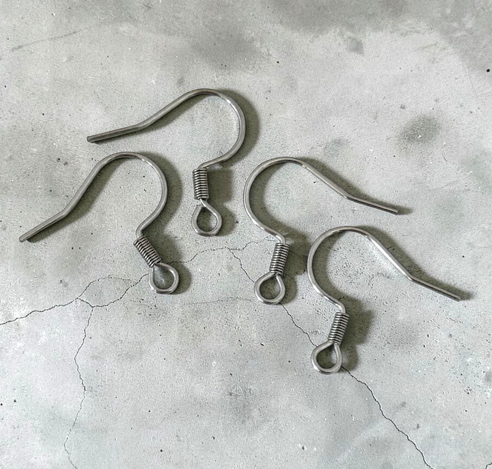 50 Stainless Steel Ear Wires 304 Silver French Hooks 19mm Earring Hooks Jewelry