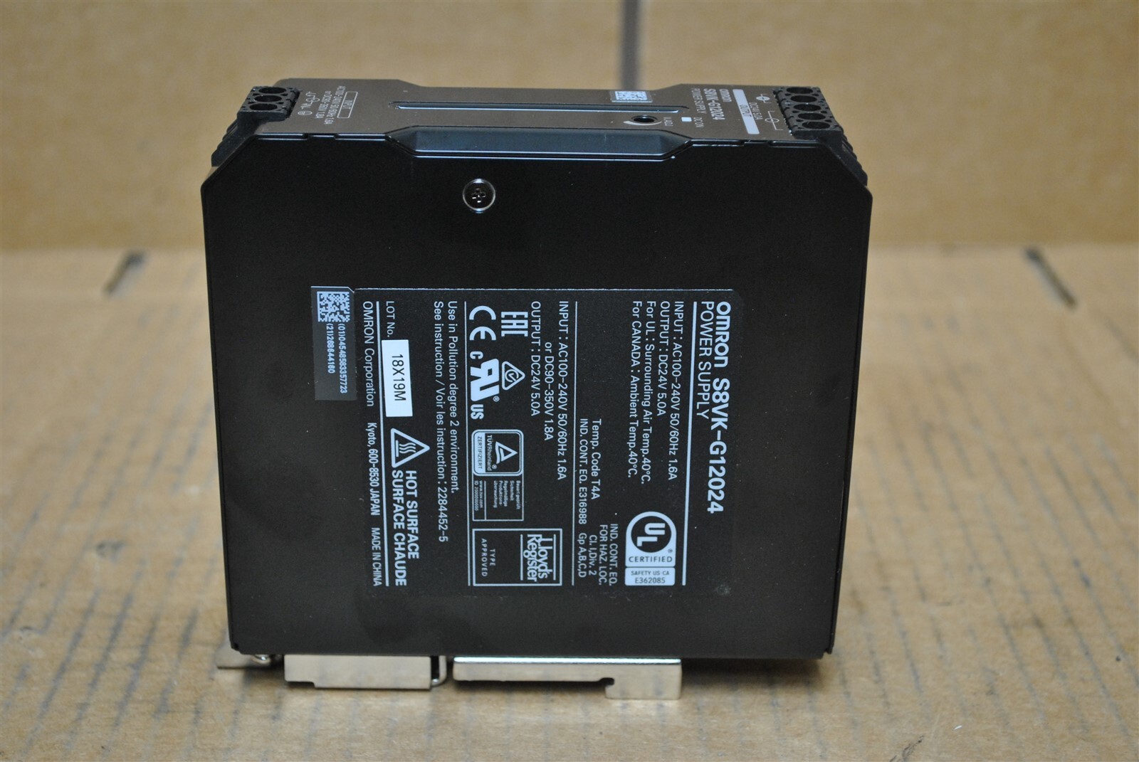 Omron Power Supply Part No. S8VK-G12024