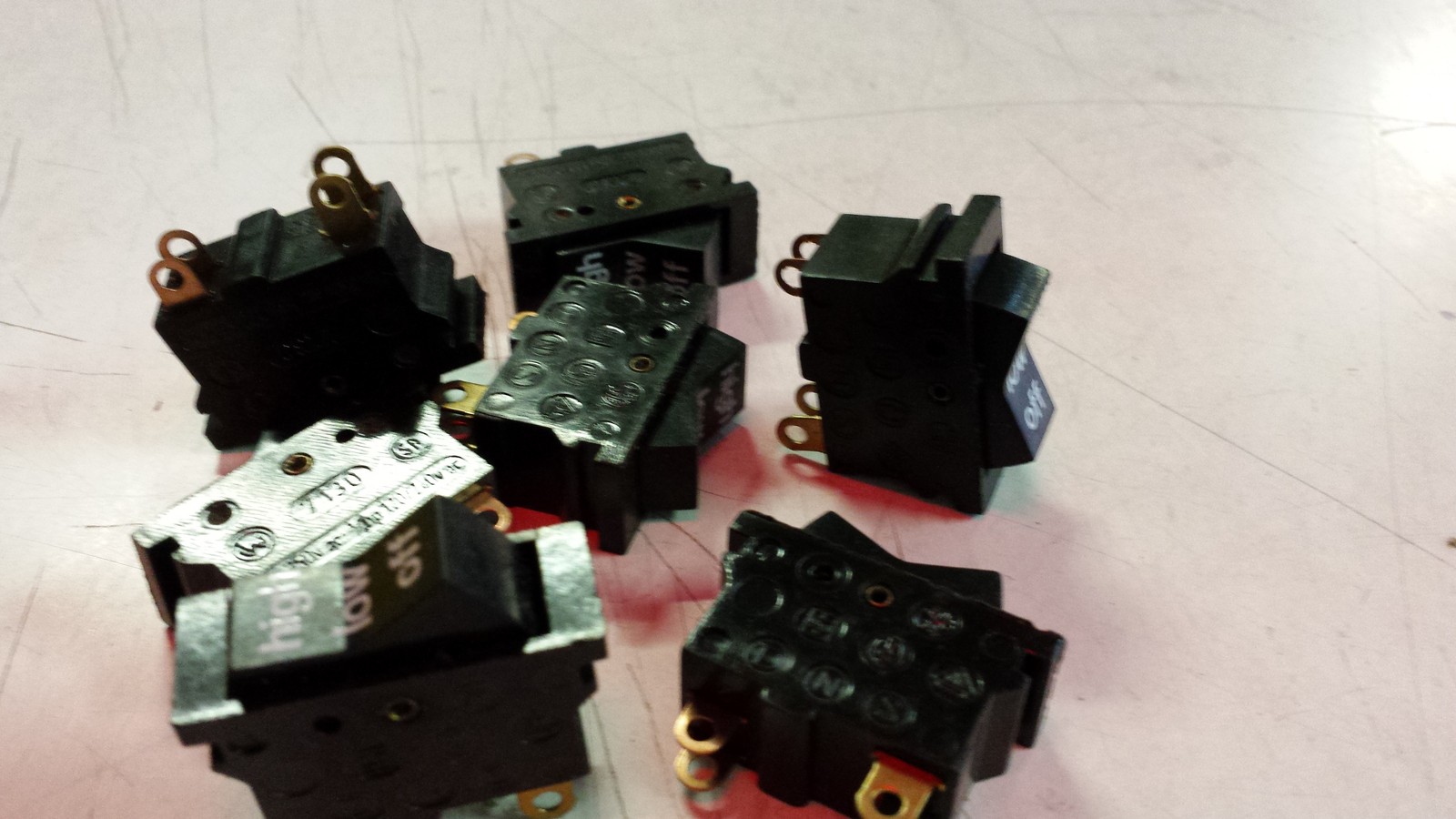 20x Rocker Switch 3 Stage Black/Narrow 1553