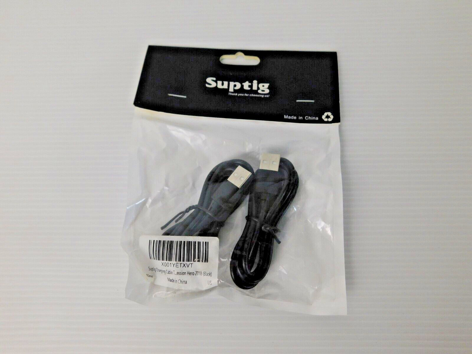 2 pack Suptig charging cable T...ession hero 2018 Black