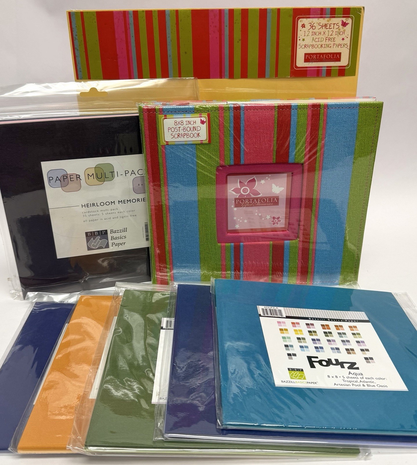 Portafolia 8x8 Album & Paper: Variety Lot 8x8 & 12x12