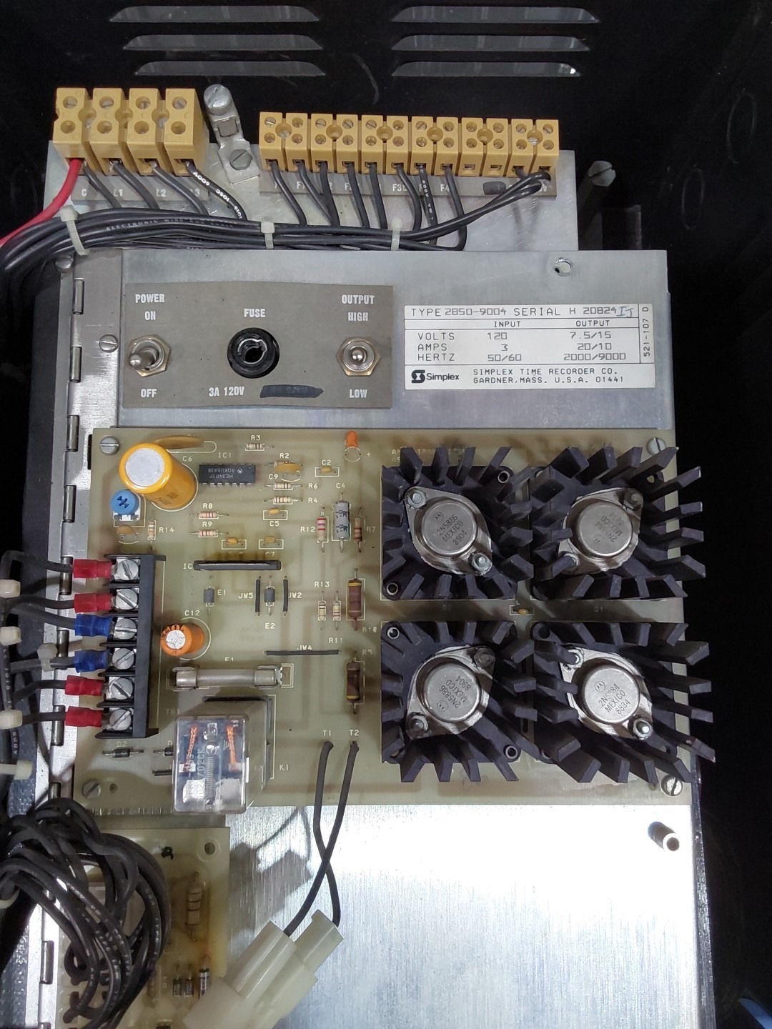 Simplex Time Clock Panel Enclosure, Black 2850-9004 (No Keys Included)