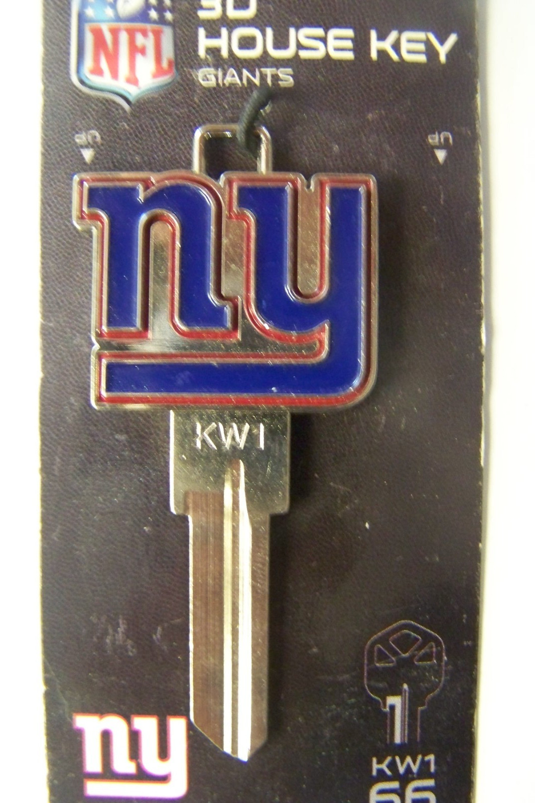 New York Giants  3D Kwikset KW1 House key blank