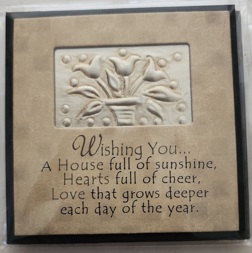 METAL ART MAGNET Wishing You A Housefull Of Sunshine, Hearts James Lawrence LTD