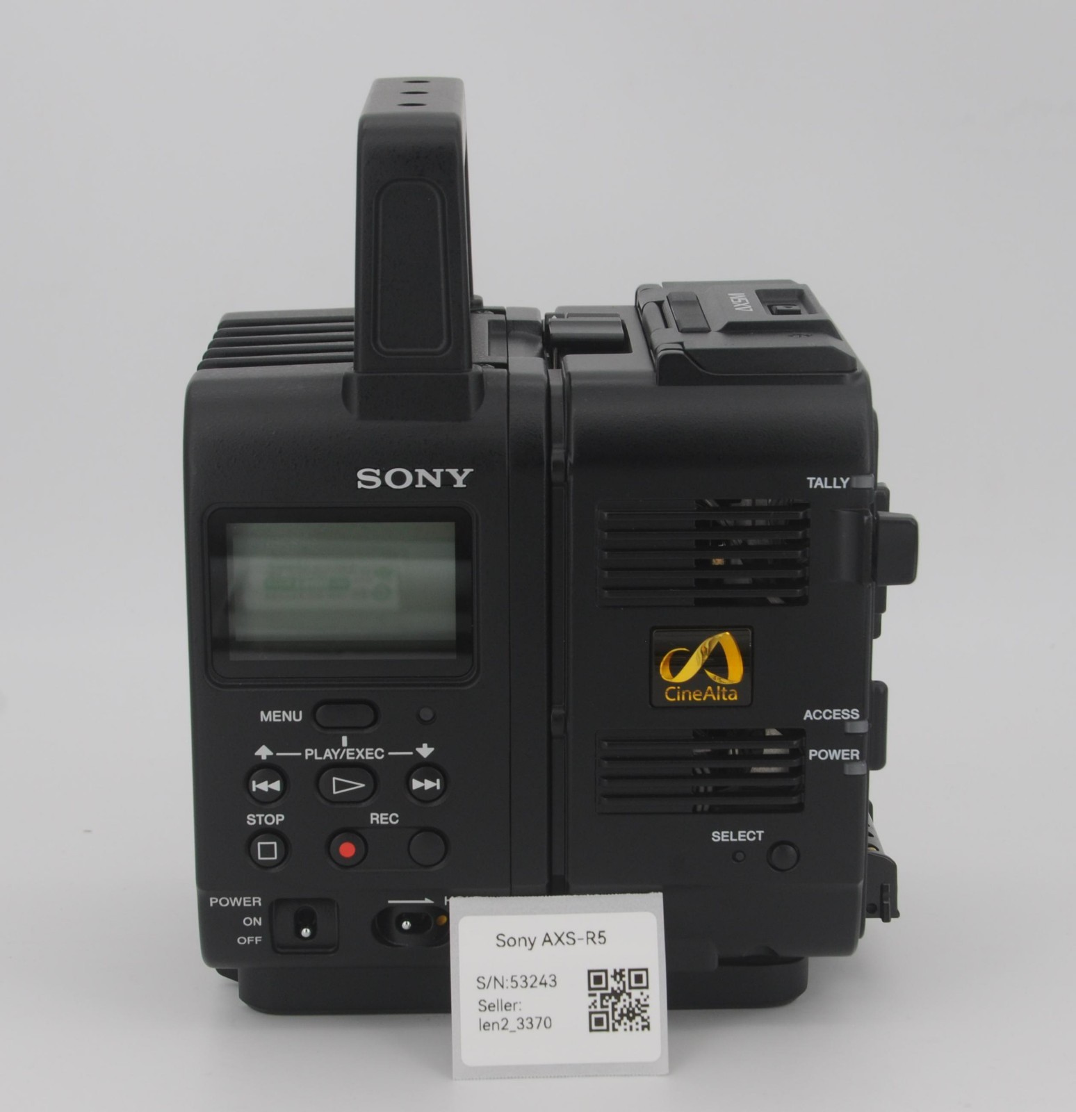 Sony AXS-R5 Portable Memory Recording Unit and HXR-IFR5 Interface Unit