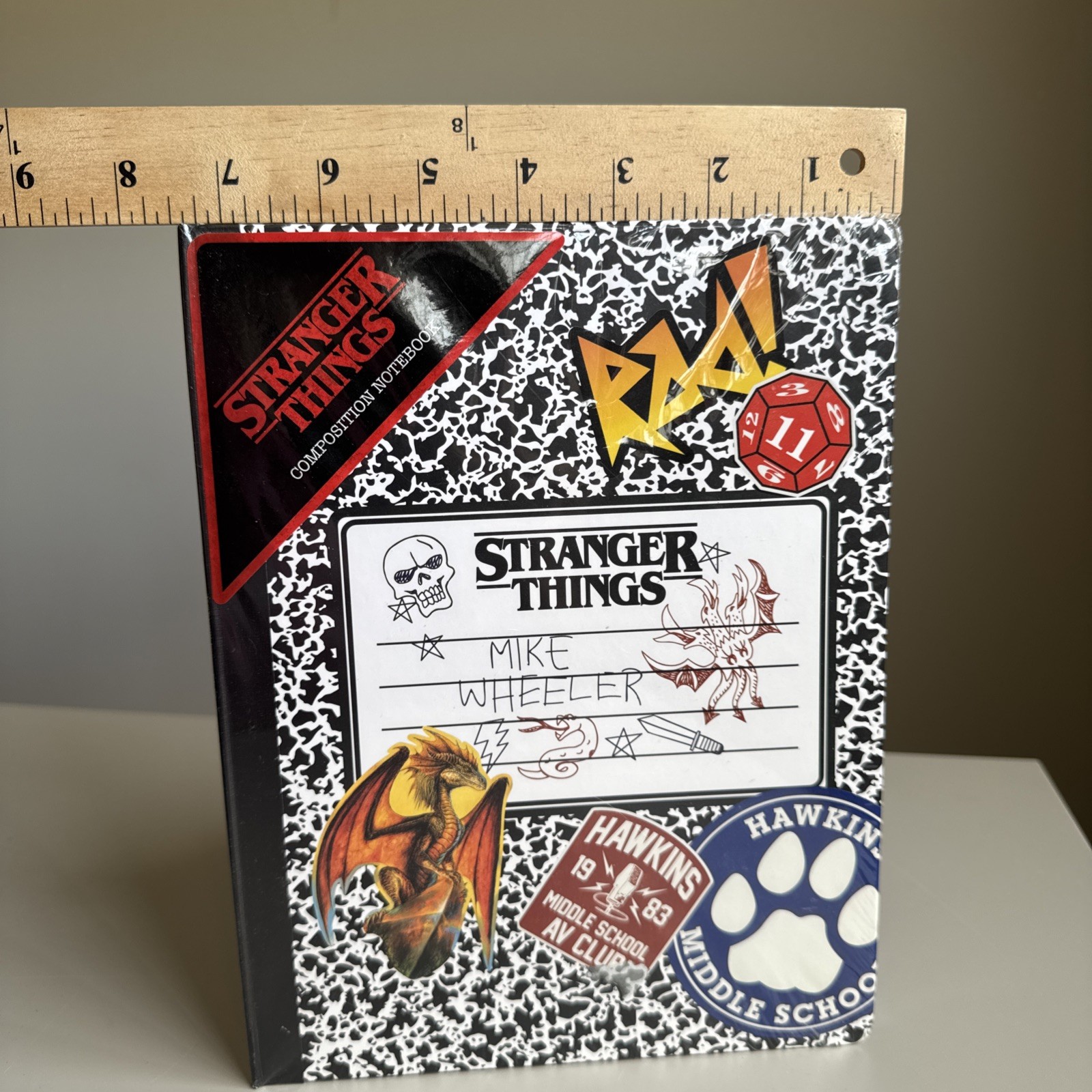 Stranger Things Composition Notebook Retro 80’s Hawkins Middle School Lined New