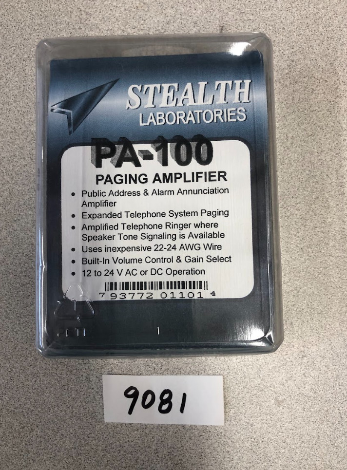 Stealth Laboratories PA-100 Paging Amplifier
