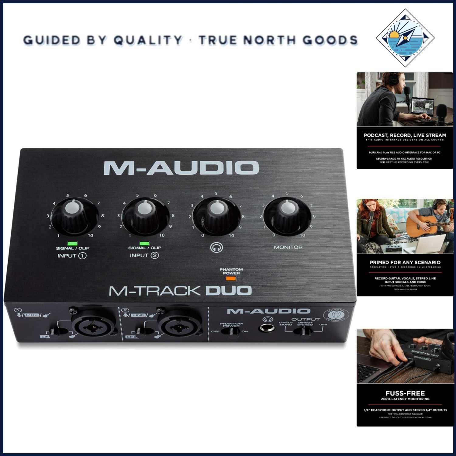 Professional Audio Interface for Musicians and Podcasters with 20kHz Response