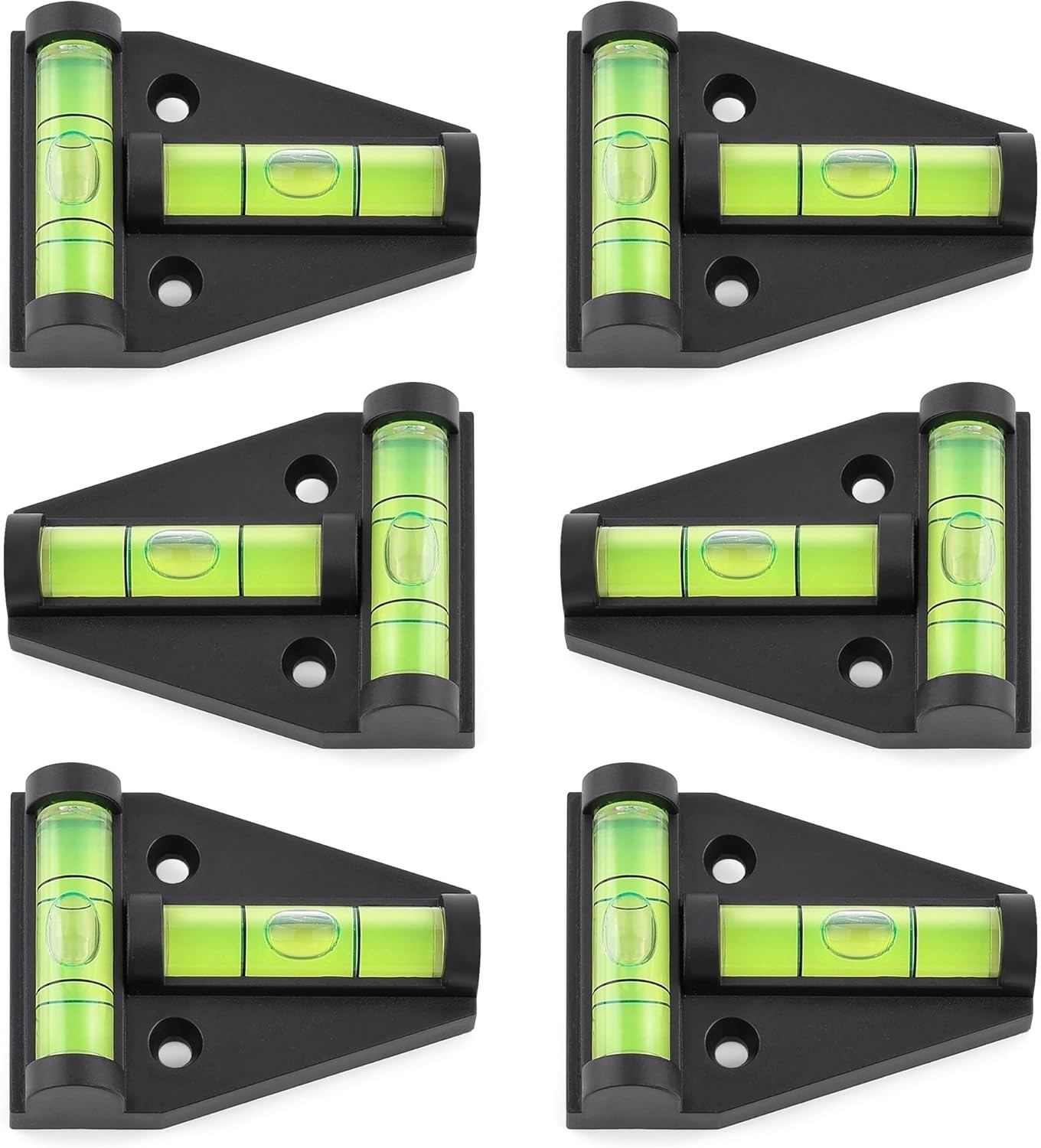 6Pcs T Type RV Levelers, Cross Check Levelers Bubble Levels