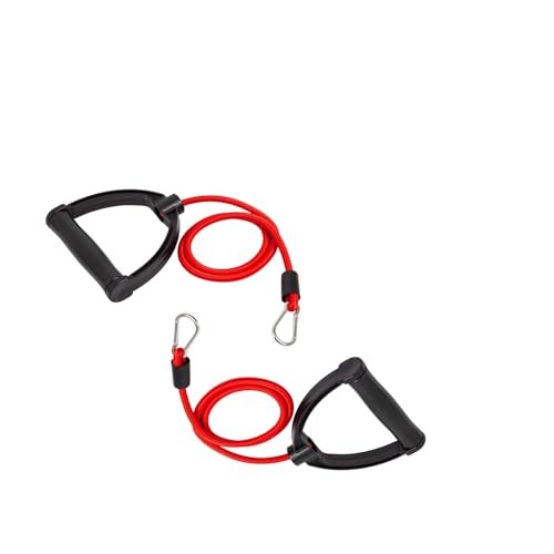 Replacement Elastic Ropes for Waist Twister Machine, Pilates Two red pieces