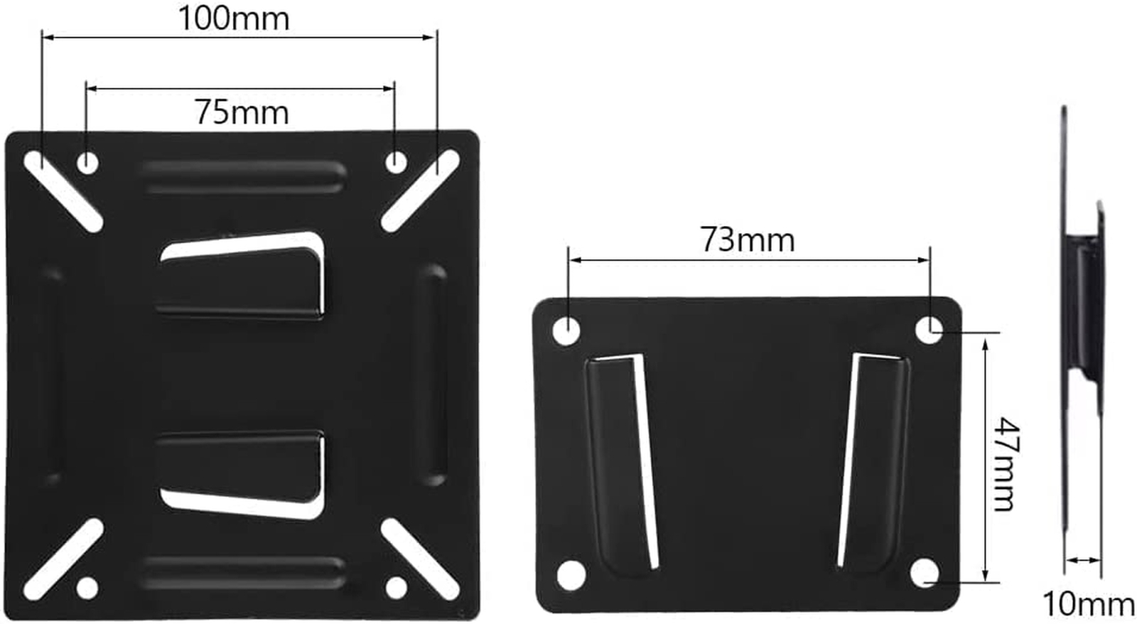 Wall Hung TV Bracket, RV TV Wall Mount Bracket for 14-32Inch TV Large Load So...