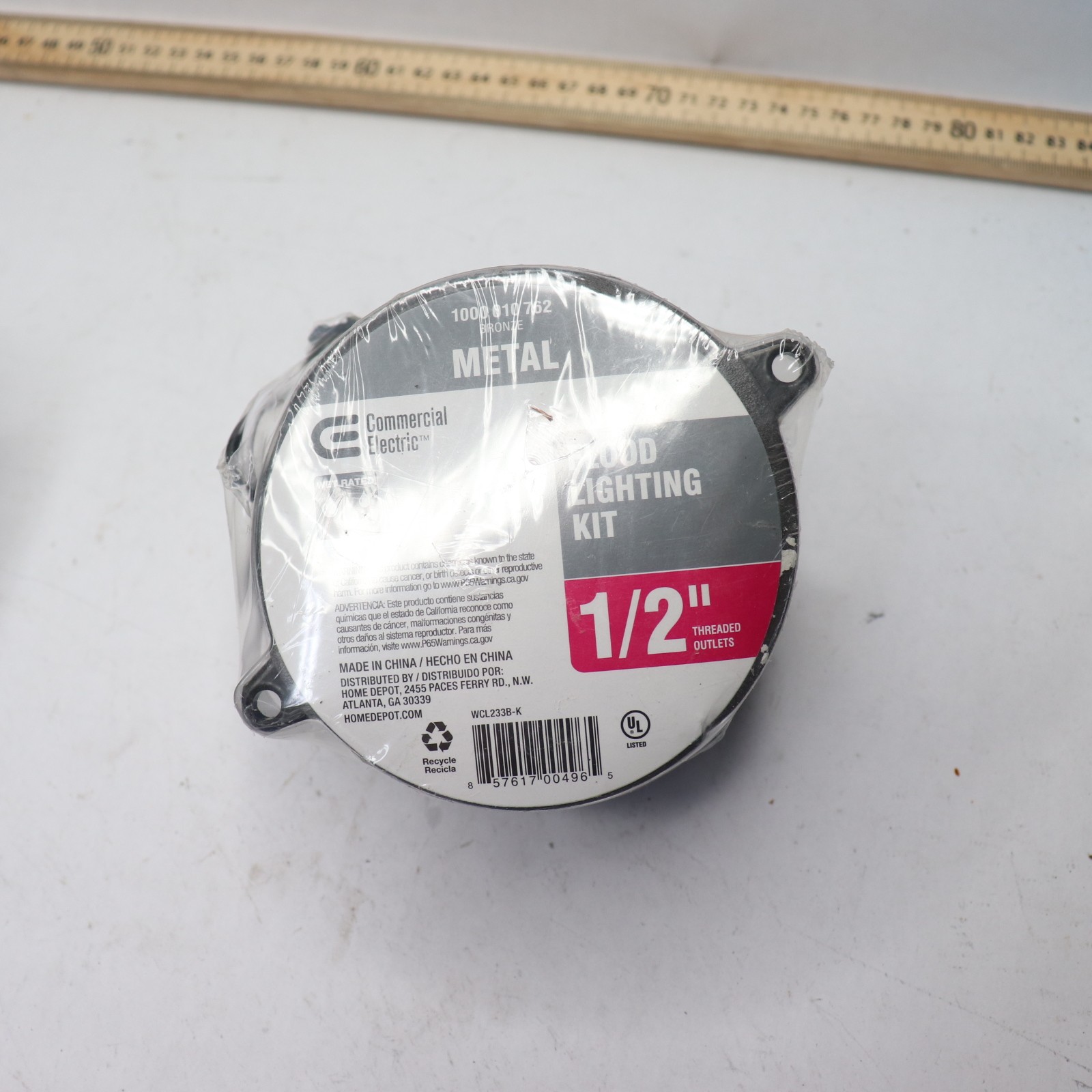 Commercial Electric Weatherproof Outdoor Flood Light Lamp Holder Kit WCL233B-K