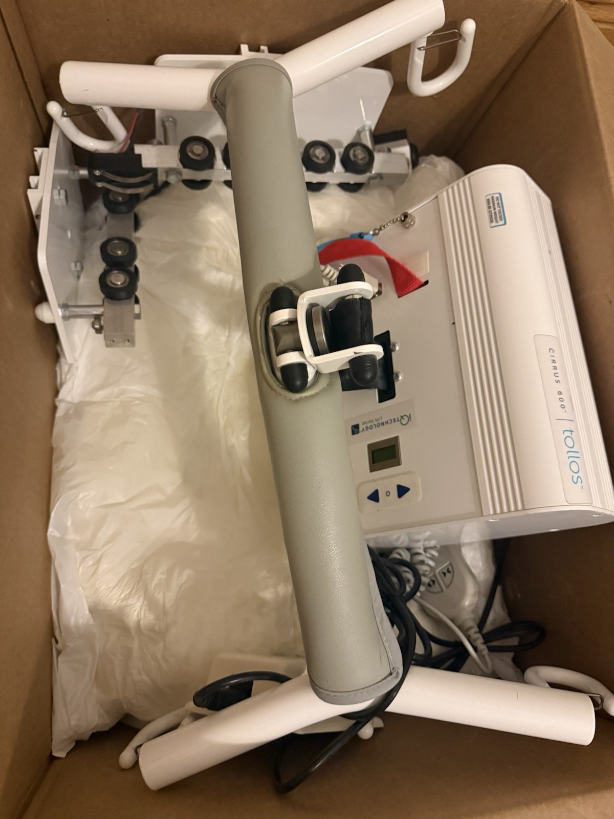 TOLLOS CIRRUS 600 LB Medical CEILING LIFT No Tracks Power Tested