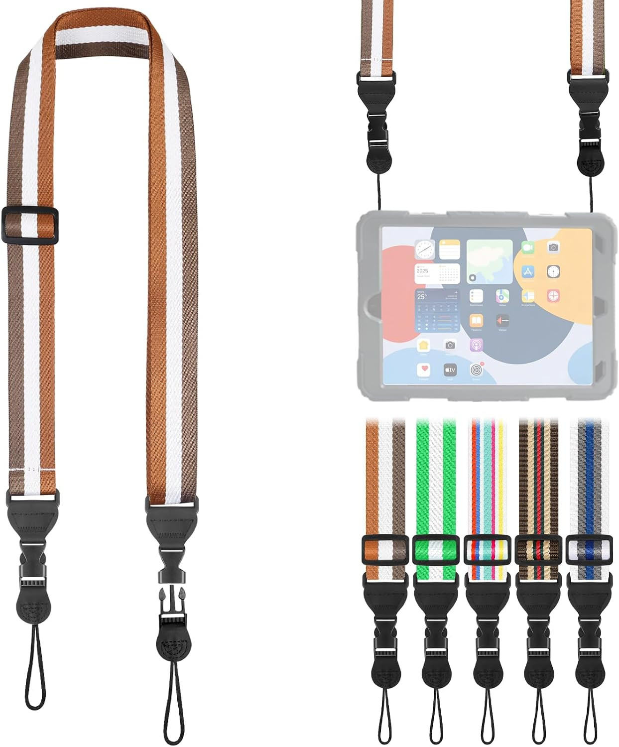 Adjustable Shoulder Strap, Comfortable for Camera Neck Lanyard Ipad Strap Ipad S