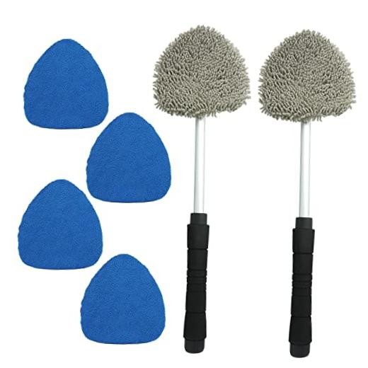 Car Windshield Cleaning Tool, Car Inside Window Cleaner Tool with 19 inch-2pc