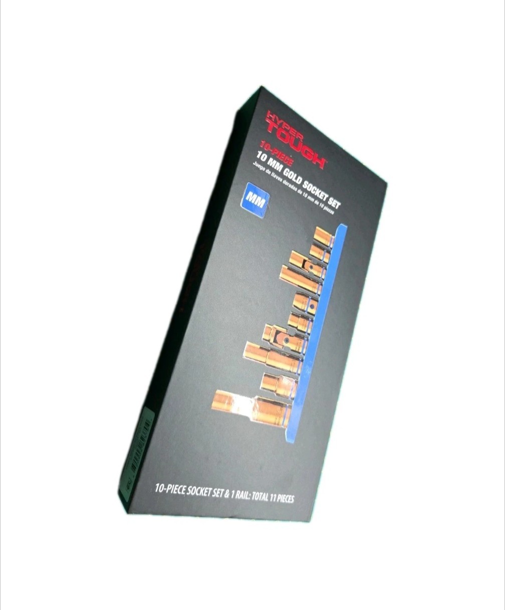 Hyper Tough 10 Piece 10 MM 10mm Gold Socket Set Walmart Exclusive 2025 Christmas