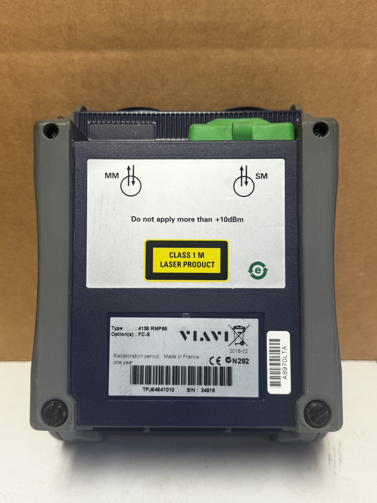 JDSU Viavi Tberd-2000 Optical Fiber Handheld Test Platform 4138RMP66 Option FC-S
