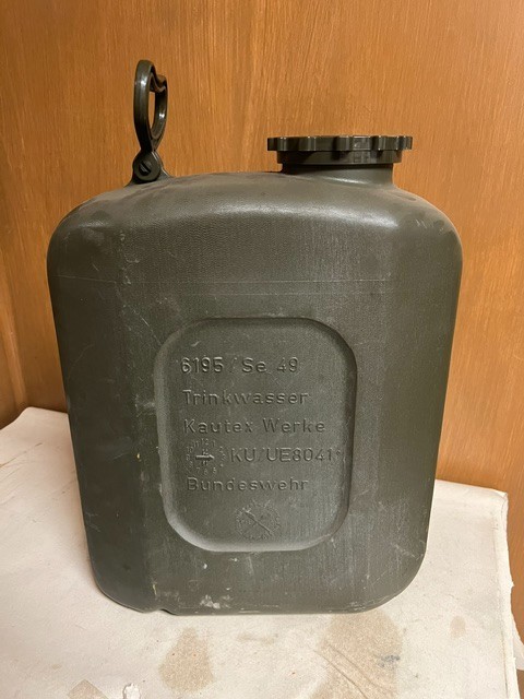 Water Can, German, Used. Olive Drab.