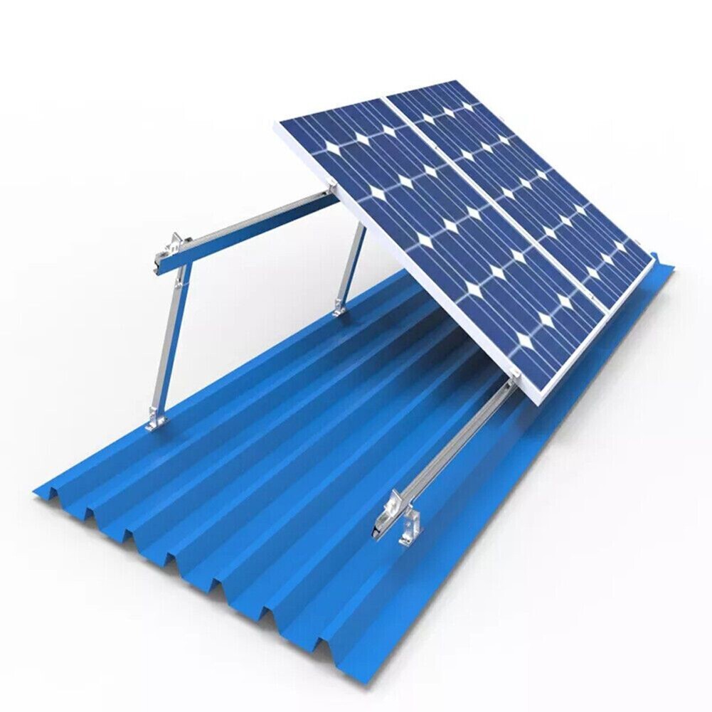 Solar Panel Rotatable With Angle-Bracket Roof Mounting Attachment
