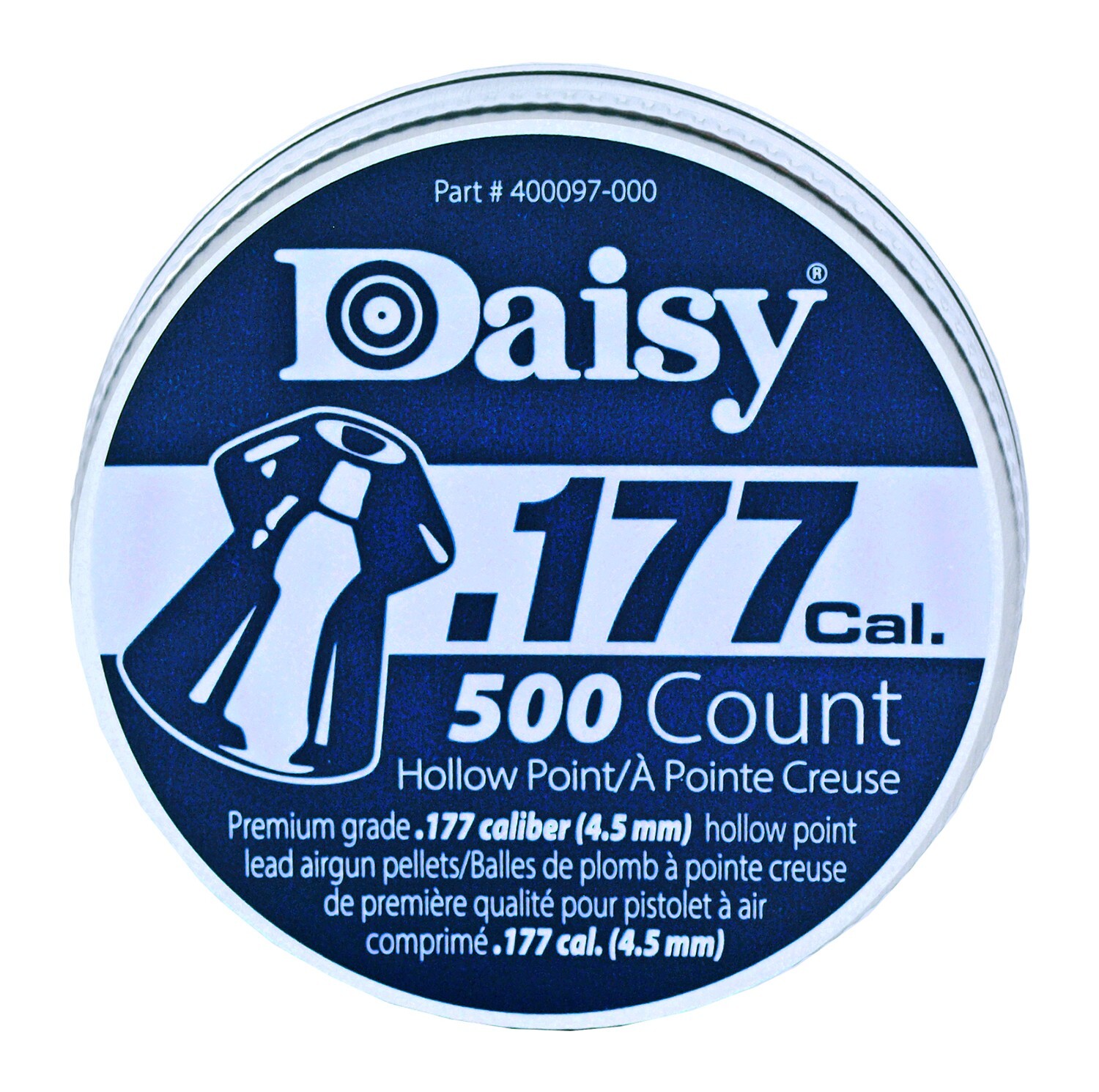 DAISY PrecisionMax 500 Count HOLLOW POINT Premium 4.5mm .177 Caliber Pellets
