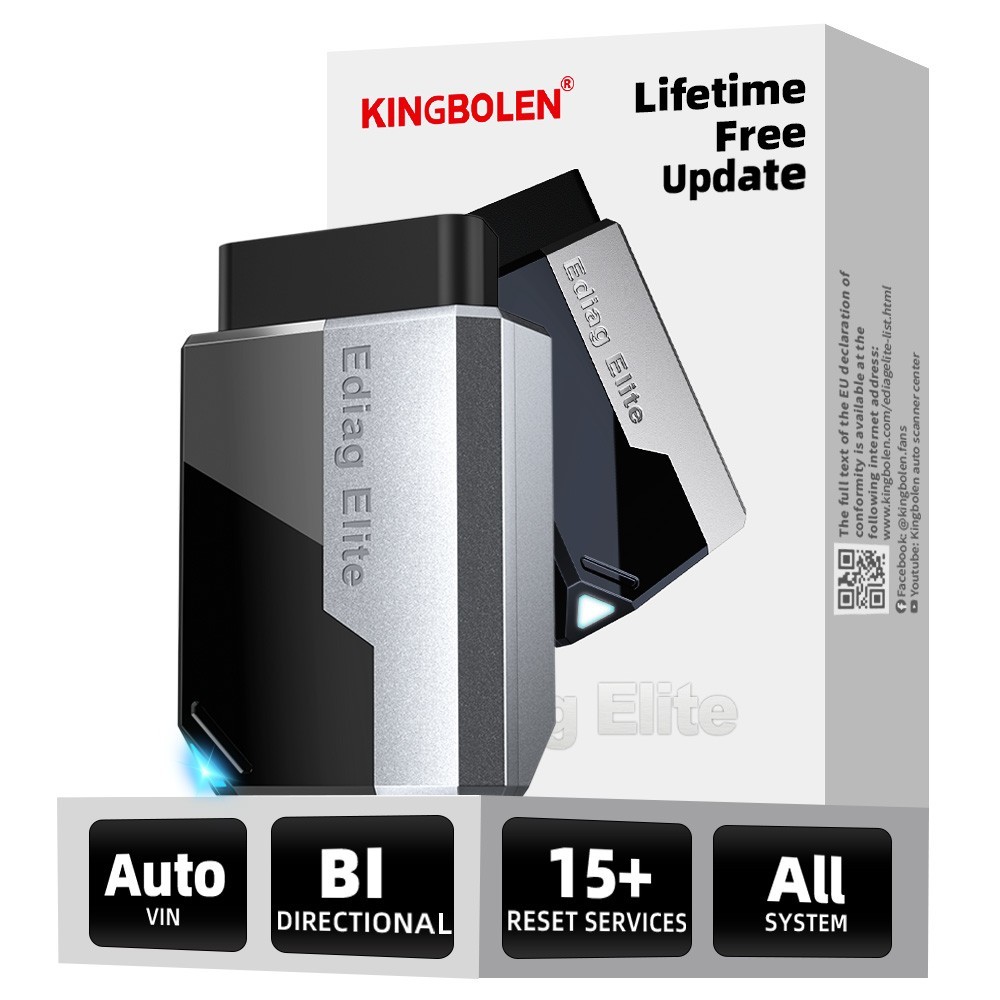 2026 Kingbolen Ediag Elite Car Diagnostic Tool Full System OBD2 Scanner ALL Free
