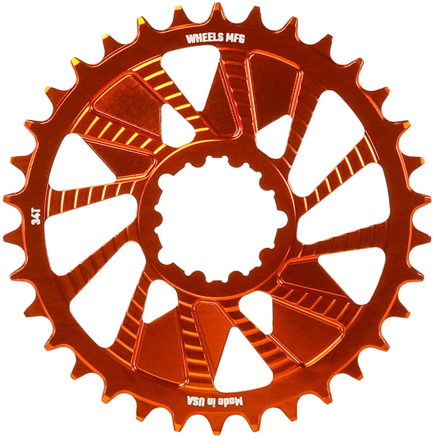 Wheels Manufacturing Direct Mount Chainring - 34t, SRAM 3-Bolt Direct Mount,
