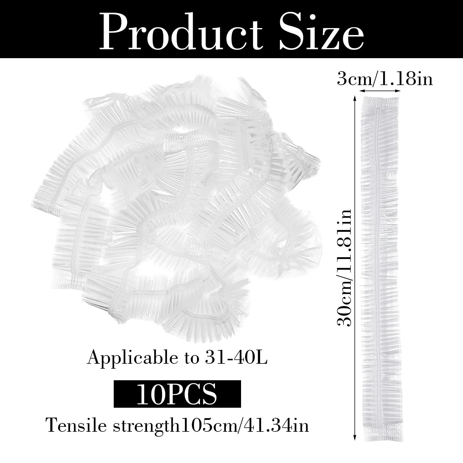 10 Pack Backpack Rain Cover, Disposable Waterproof Lightweight Backpack Cover...