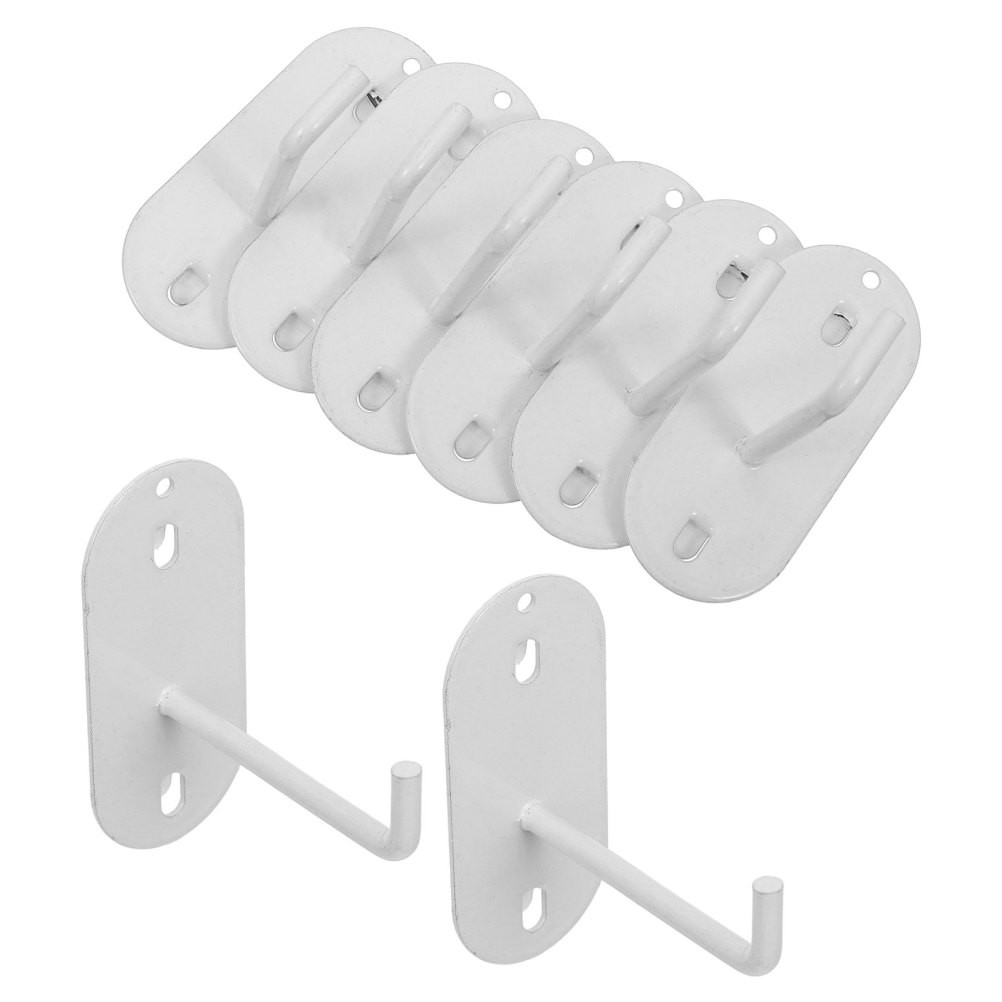 10Pcs Durable Metal Peg Hooks for Home Garage Storage Wall Display Organizer