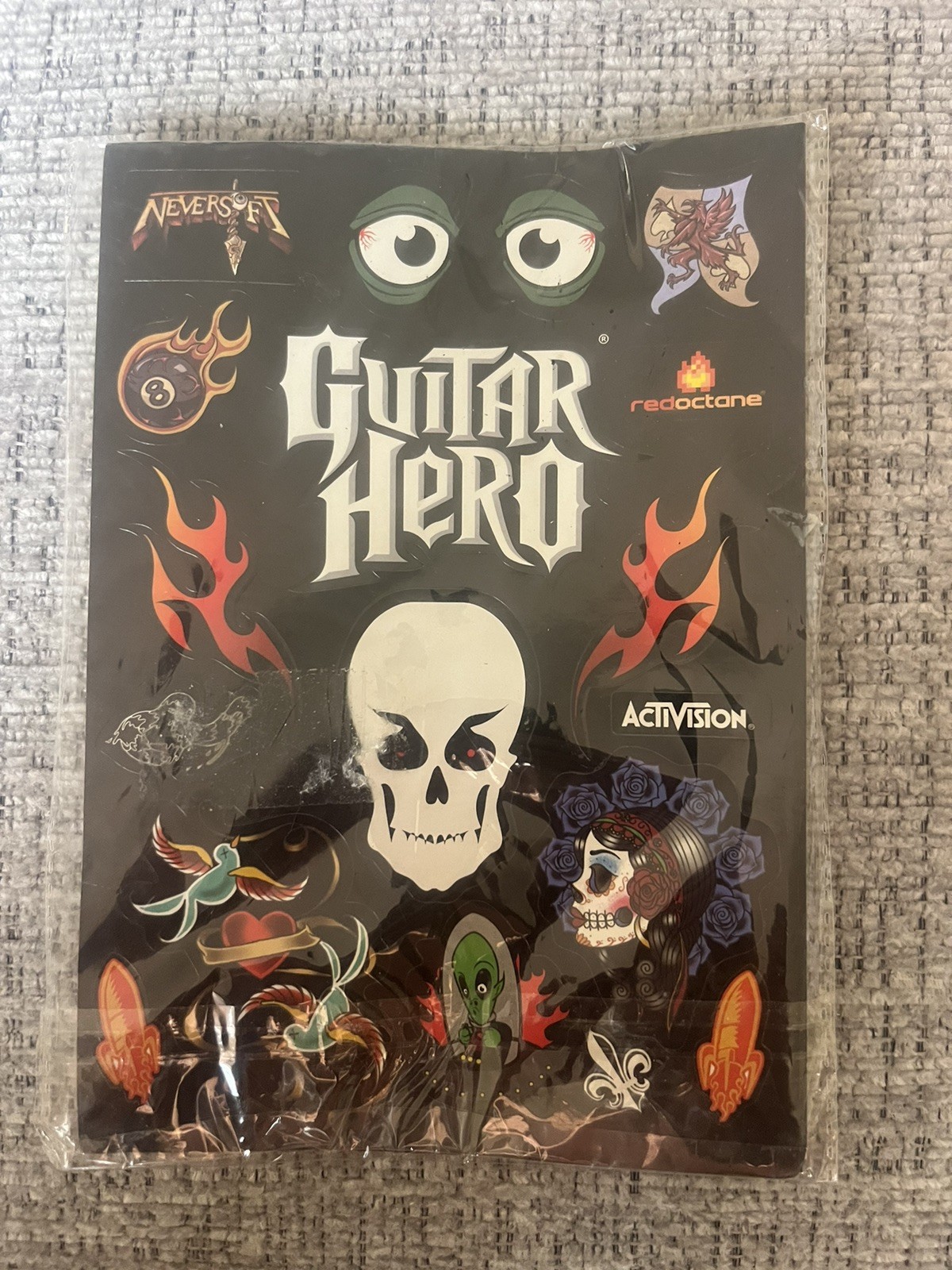 Guitar Hero Stickers & Decals W/manual. . Sealed. Unused.