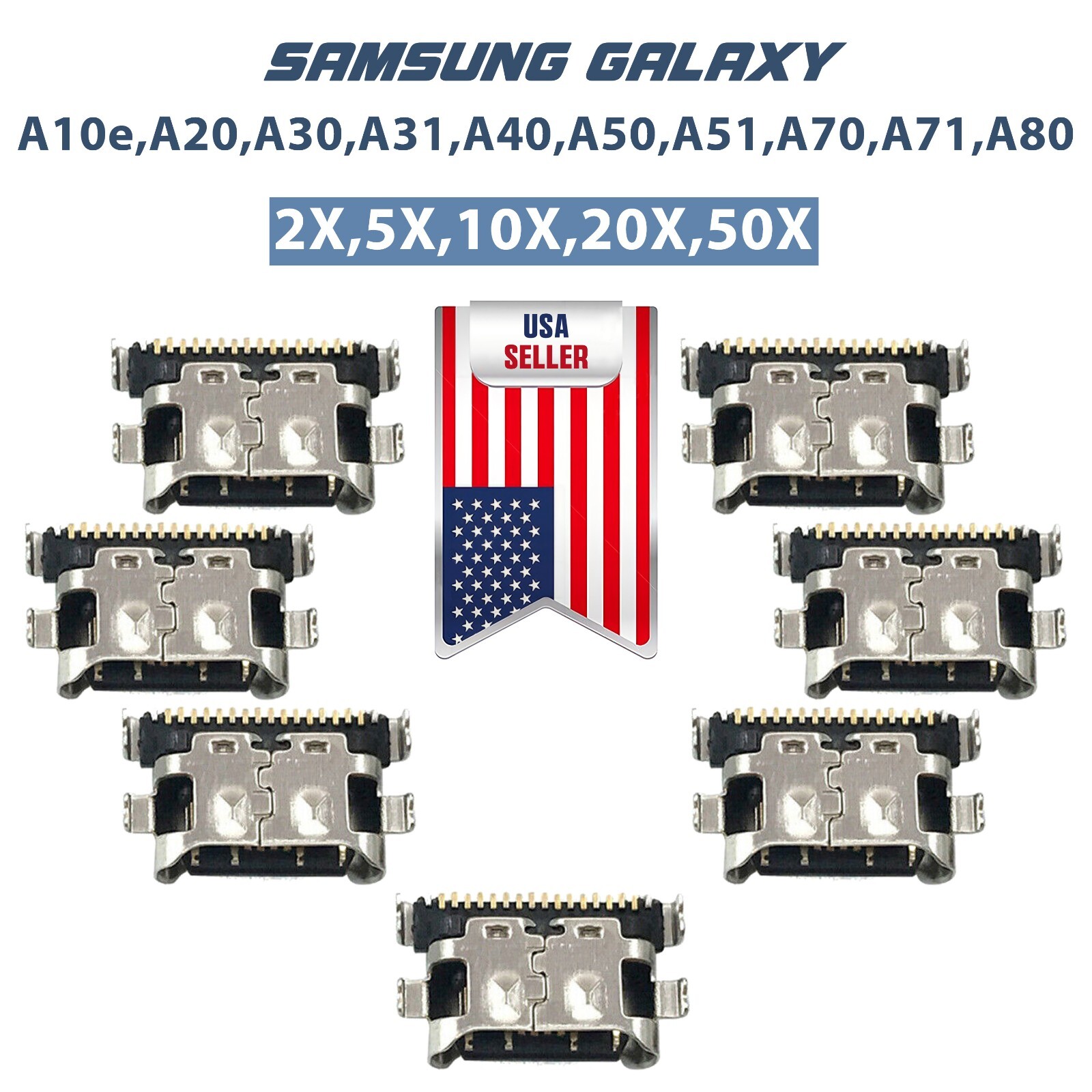 Lot Charging Port Connector Dock For Samsung Galaxy A10e A20 A30 A40 A50 A60 A70