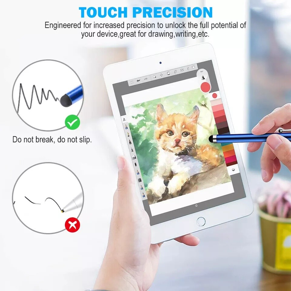 Capacitive Touch Screen Stylus Pen Universal For iPhone iPad Samsung Tablet