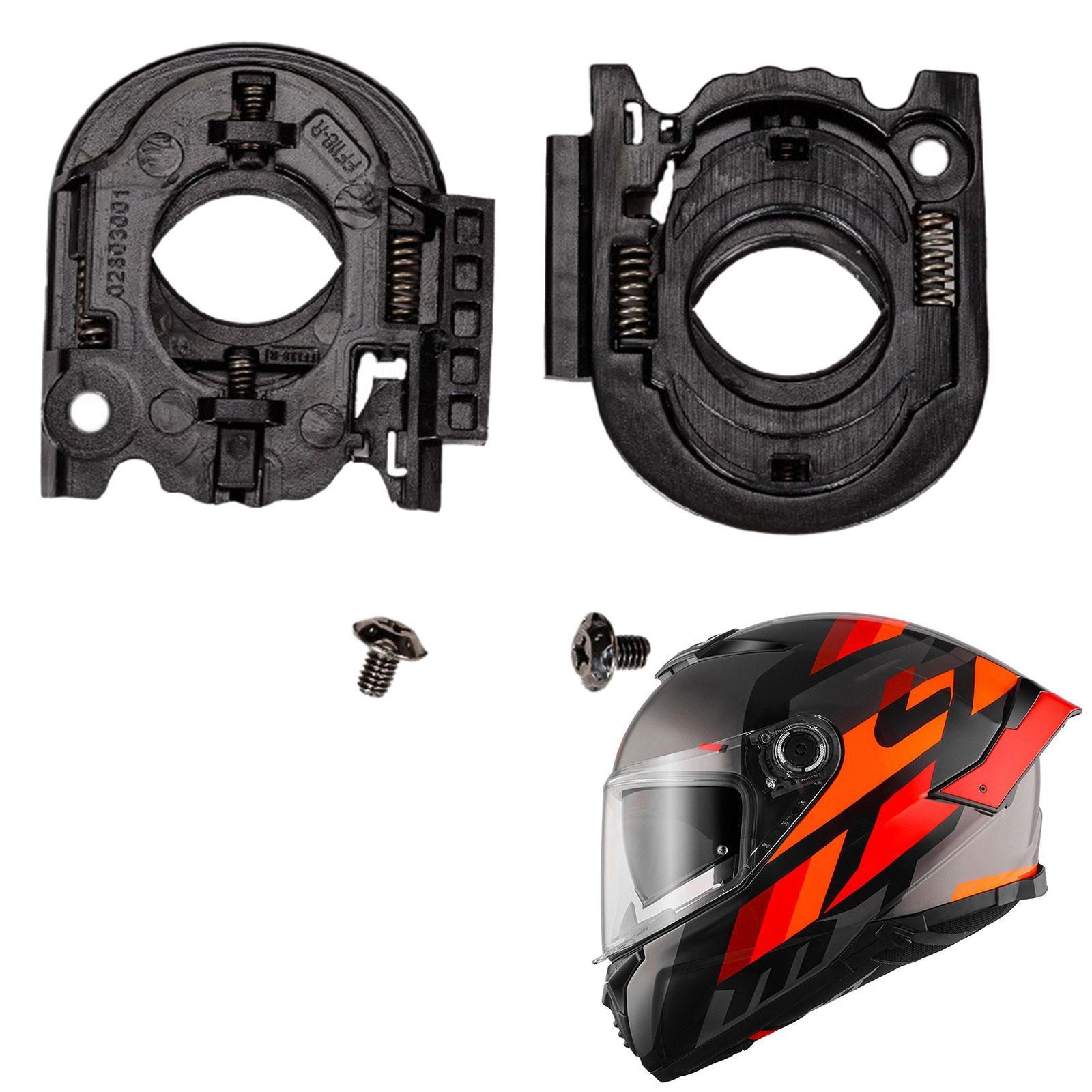 2x Helmet Visor Shield Base Left and Right Sturdy Motorcycle Accessories Replace
