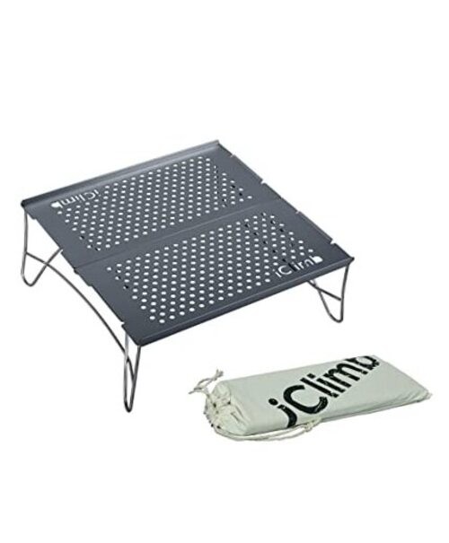 Solo Folding Table Ultralight Compact for Backpacking Camping Mini Gunmetal