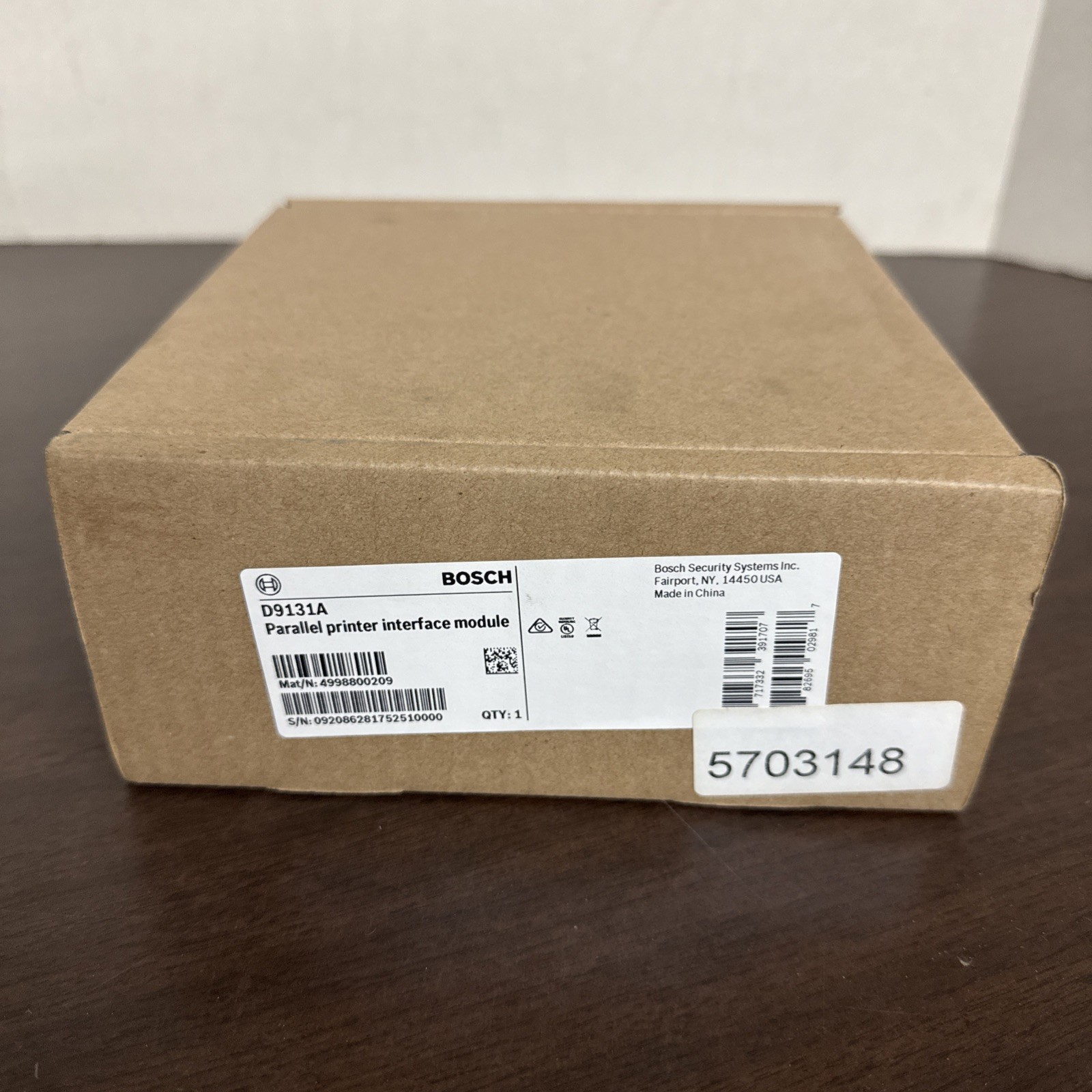 NEW Bosch D9131A Parallel Printer Interface Module