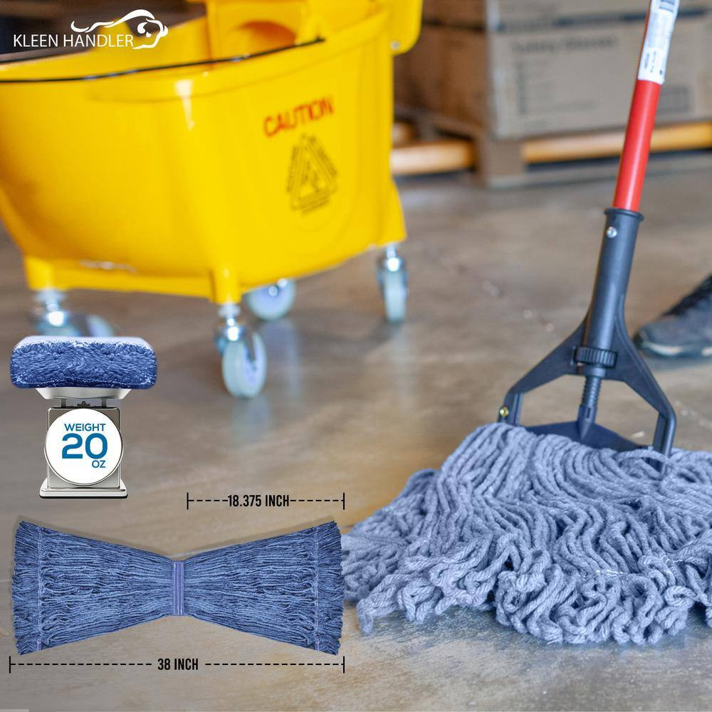 1.25 In. Loop End Commercial String Mop Blended Mop Head Replacement Refill 20 O