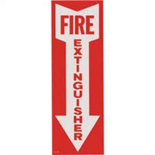 ✅🔥🧯SELF ADHESIVE VINYL FIRE EXTINGUISHER ARROW SIGN 4x12 HIGHEST QUALITY🔥🧯