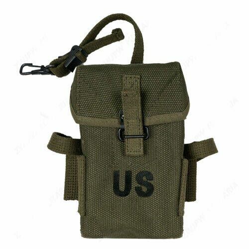 Vietnam War Bag US Army M1956 Pouch Pocket Metal Clasp Ammo Pouch