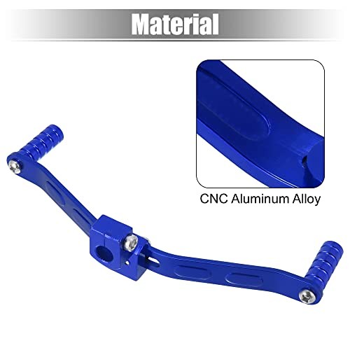 11mm Universal Adjustable Motorcycle Dual Way Gear Shift Lever Footrest Blue