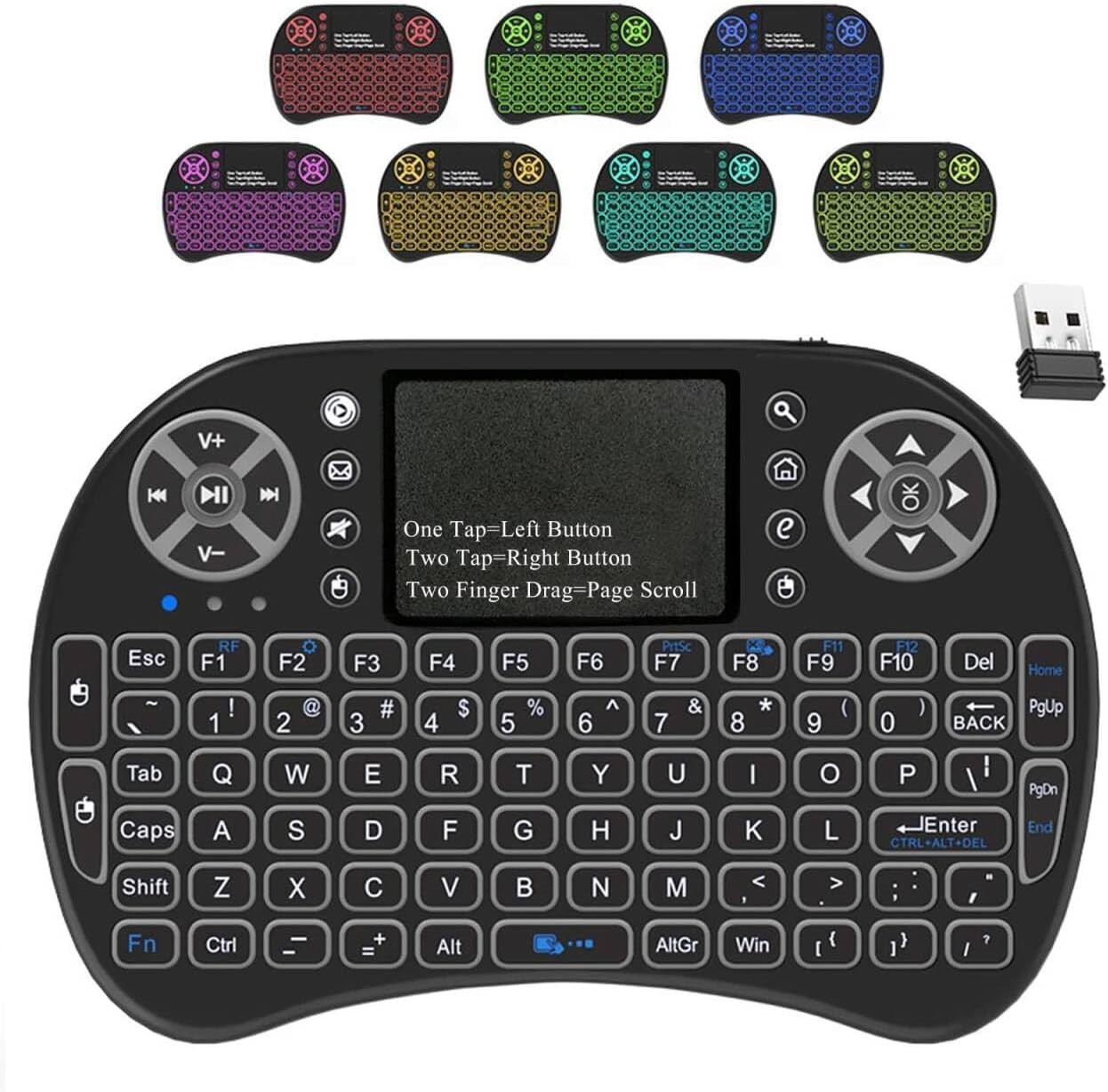 Rechargeable Wireless Mini Keyboard with Touchpad – Perfect for Multi-System Use