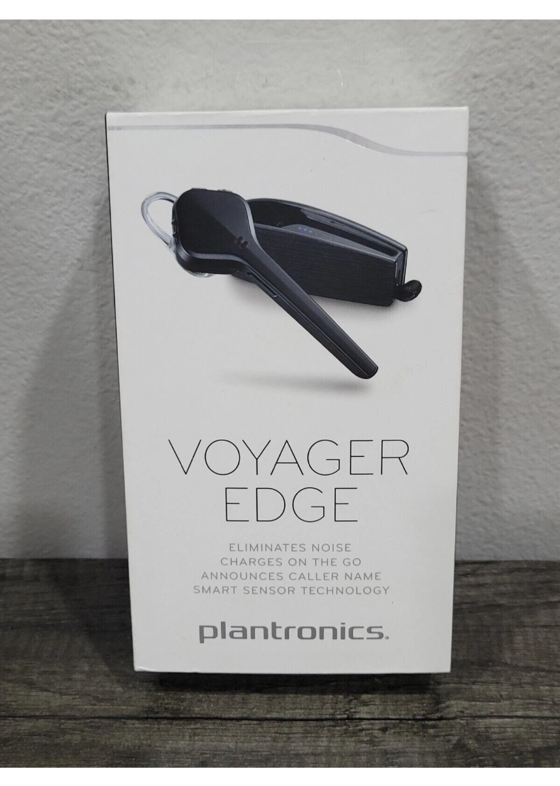 Plantronics Voyager Edge Bluetooth Wireless Headset with Charging Case - Black