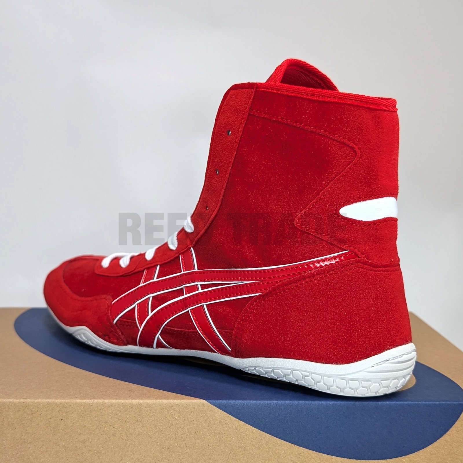 ASICS Wrestling Shoes 1083A001 Red/Red(White) lace:White EX-EO(TWR900 Successor)