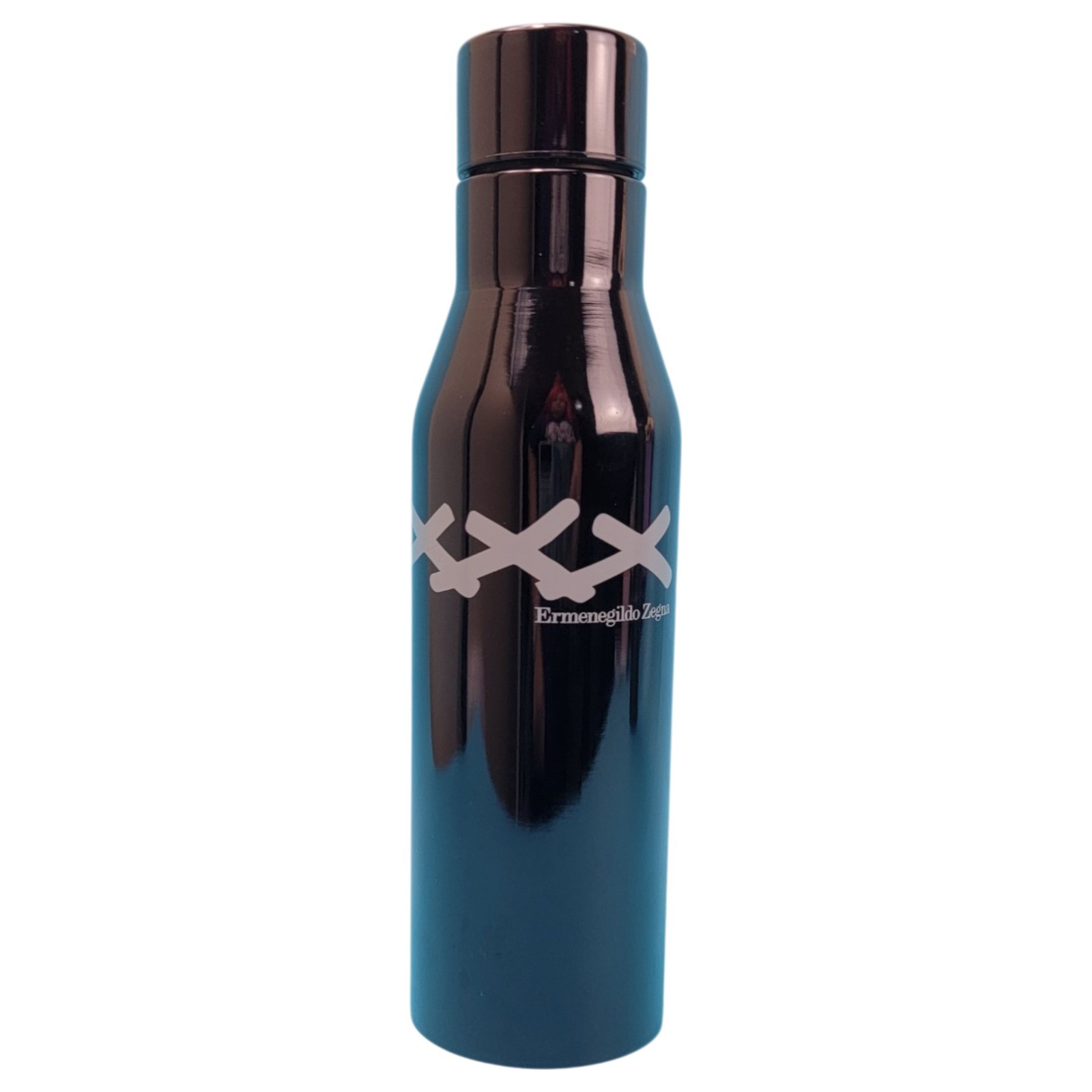 Ermenegildo Zegna XXX Water Bottle Stainless Steel Black Sleek Metallic Flask