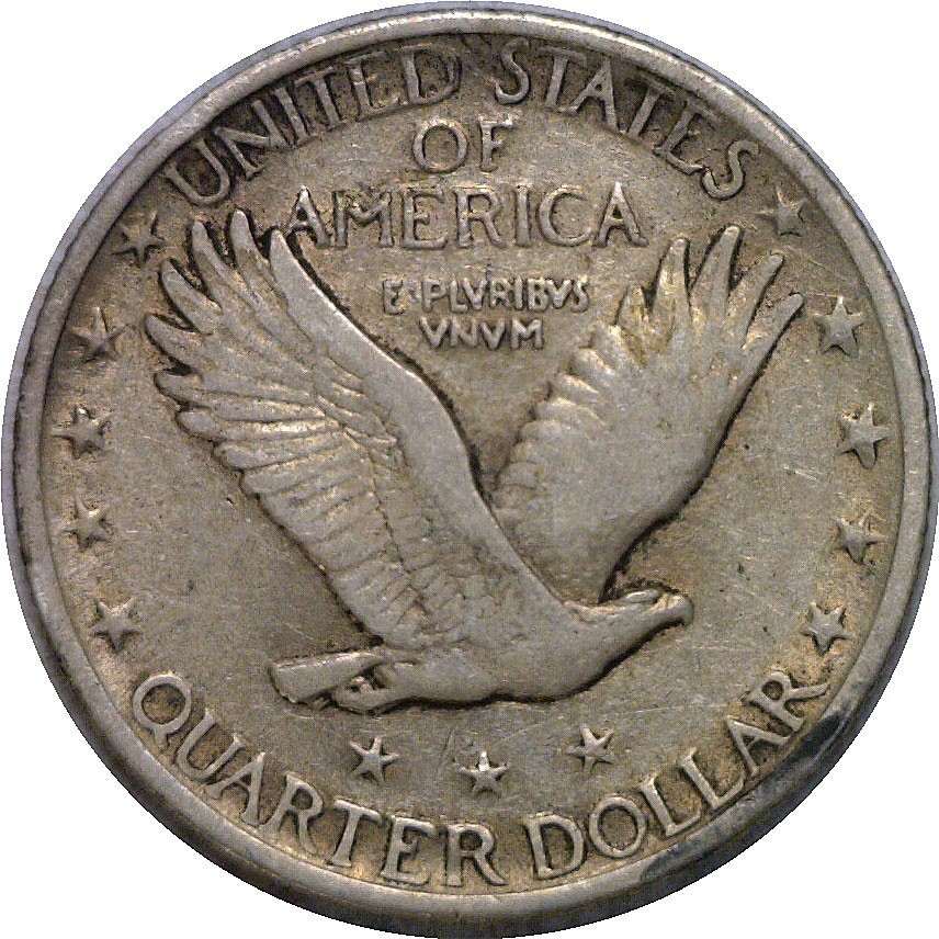 1923 25C Standing Liberty Quarter Extra Fine