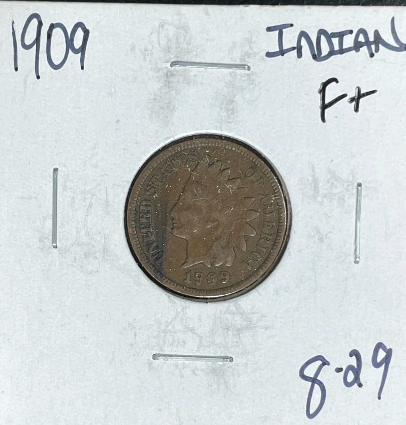 1909 INDIAN HEAD CENT ~FINE+  ~NICE COIN~