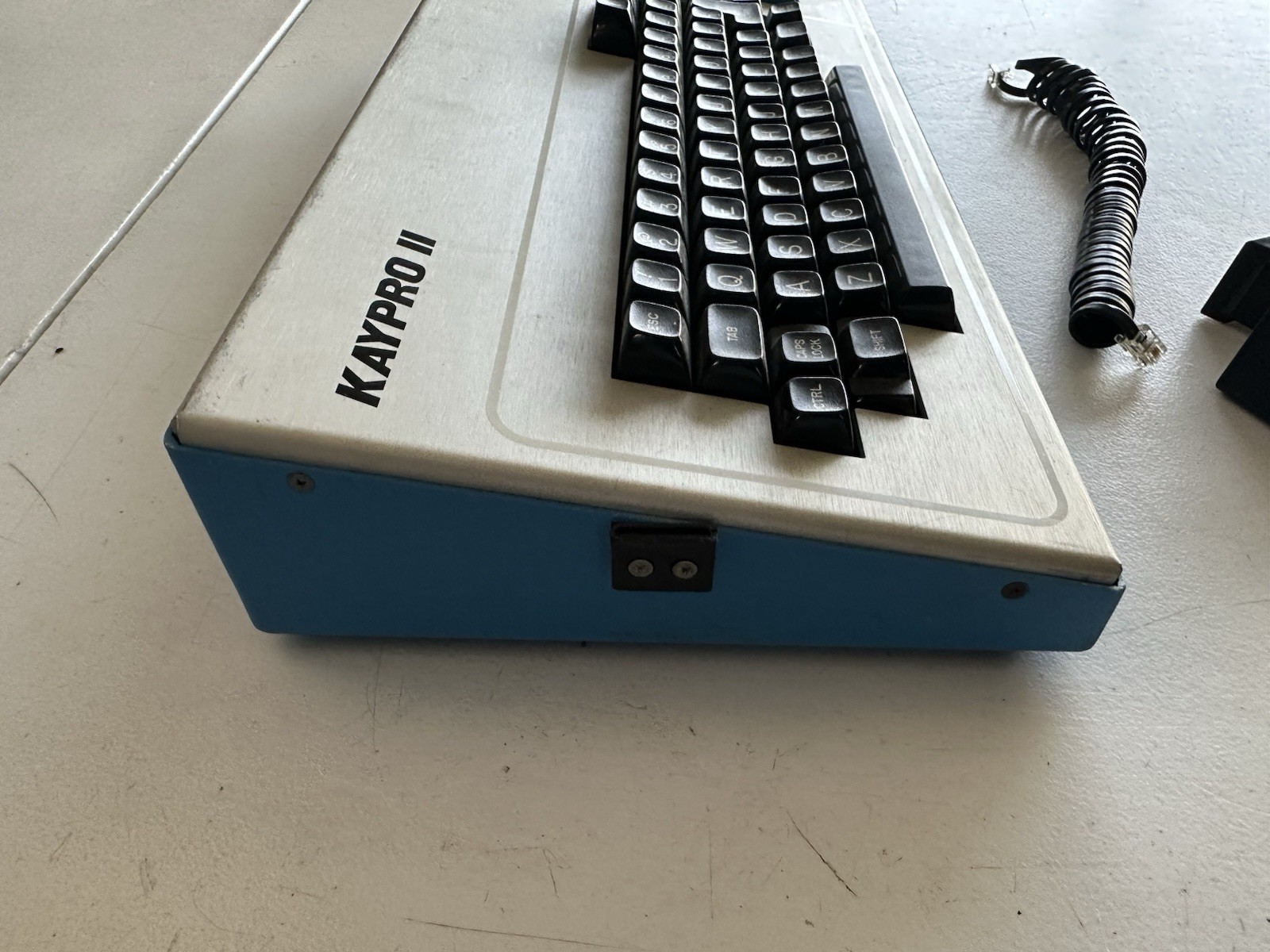 Kaypro II Vintage Portable Computer Keyboard Cable Clasps