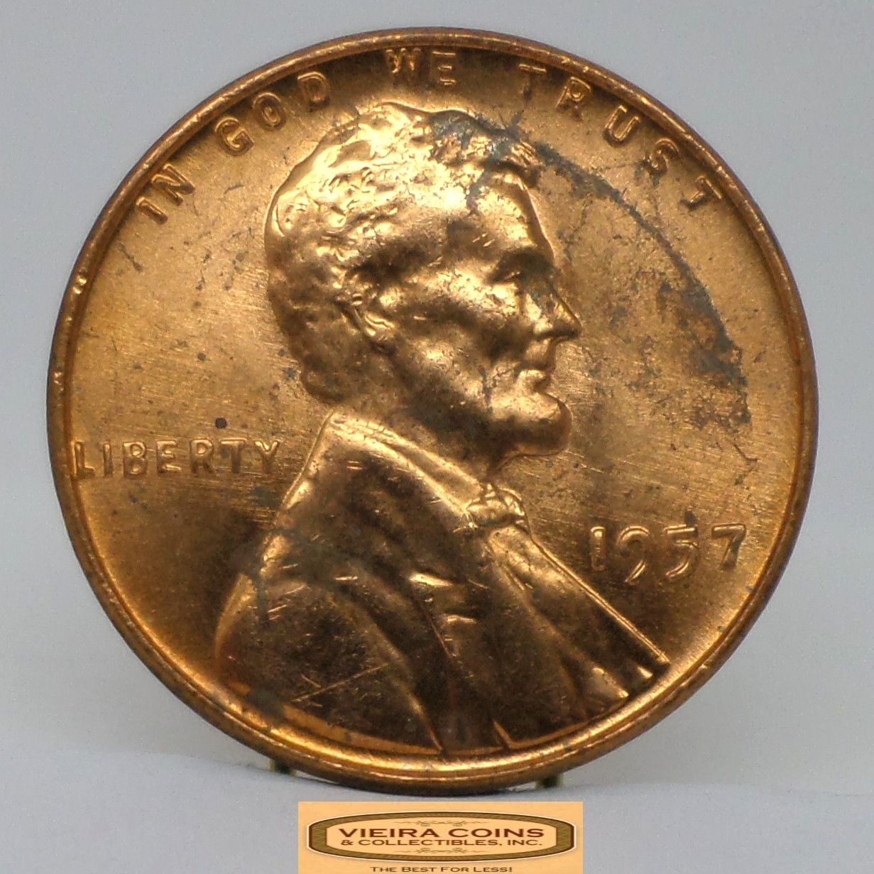 1957 Lincoln Wheat Cent, High Grade - #C49116NQ