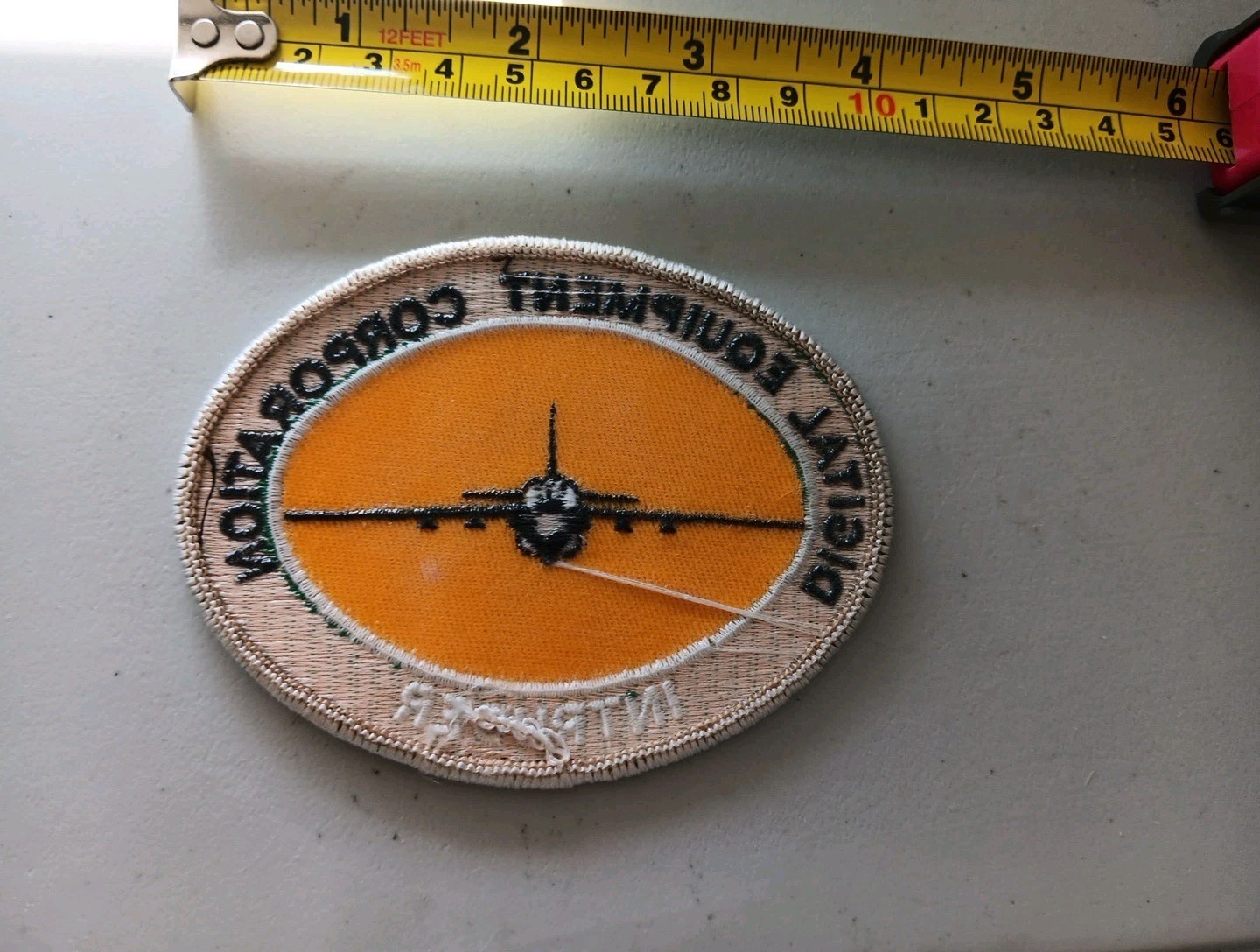 DIGITAL EQUIPMENT CORP (DEC) Intruder Training Patch Oval Green Gold